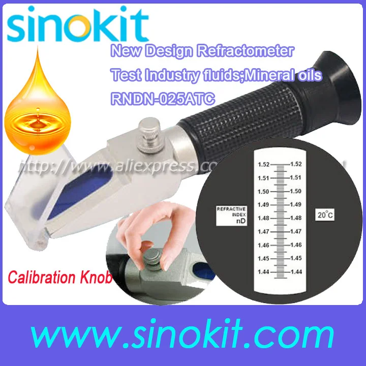 Industrial Oil New Design Calibration knob wine refractometer with CE RNDN 025NATCwine