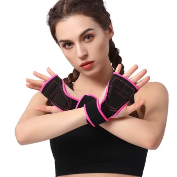 

Women Men Fitness GlovesSports Body Building Gymnastics Grips Gym Hand Palm Protector Gym Gloves Weight Lifting Training Gloves