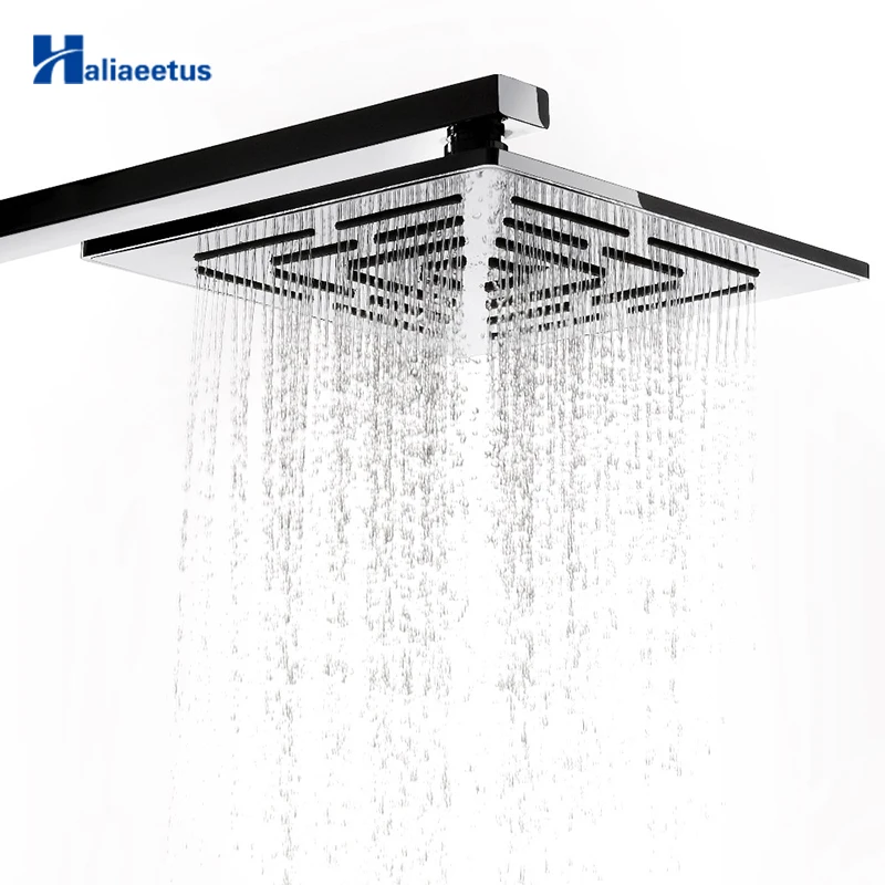 10 Inch (25 Cm) Stainless Steel Square Rain Shower Head 400 Holes Water