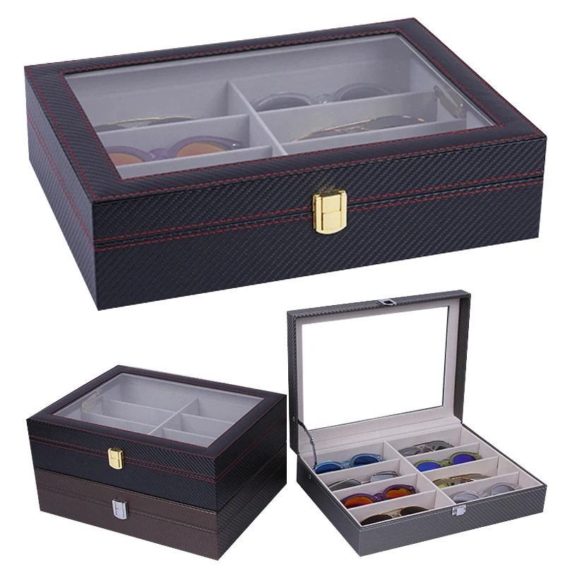 

8 Grids Handmade Glasses Box Jewellery Organizer Jewellery Box for Glasses Case Display