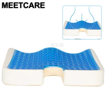 

Cool Gel Slow Rebound Memory Foam Office Home Car Bottom Seat Pad U-Shape Silicone Sofa Cushion Relief Pain Relax Massage Tool