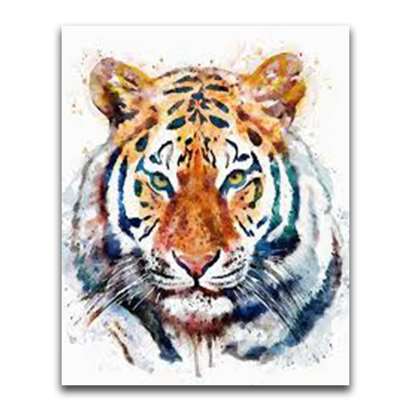 5D DIY Diamond embroidery Cross stitch Color art Full Square Diamond painting Animal Full Round Diamond mosaic Cartoon tiger