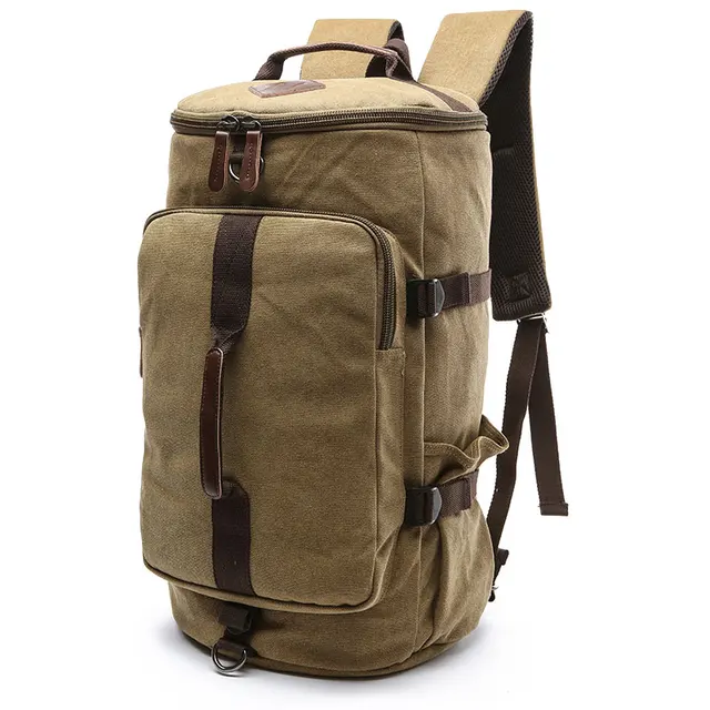 Aliexpress.com : Buy Scione Men Large Capacity Cylinder Backpacks ...