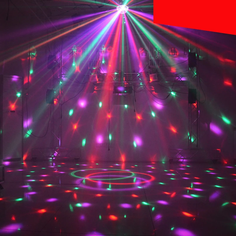 Цифровой светодиодный RGB Хрустальный Магический Шар Световой Эффект диско DJ Бар