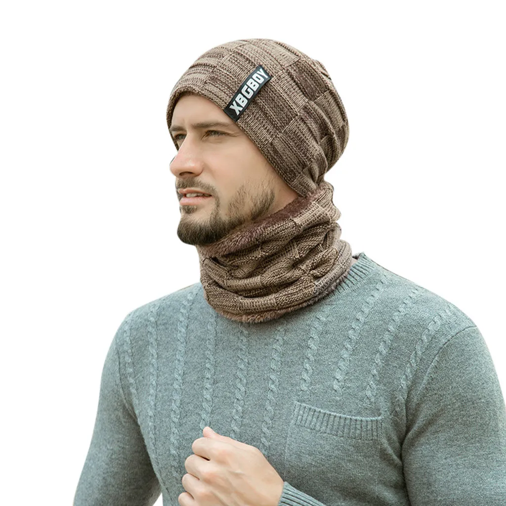 Зимний шарф унисекс на лобовом стекле, шапка может использоваться в качестве шарфа и шапки, вязаная шапка, шарф, комплект, теплые шарфы с капюшоном, зимняя уличная