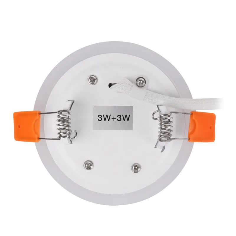 led cloud ceiling Ultra Slim 3/6/12/18W Round Concealed Dual Color LED Panel Light Cool White Lamp Acrylic Downlight AC 110 220V outside up and down lights