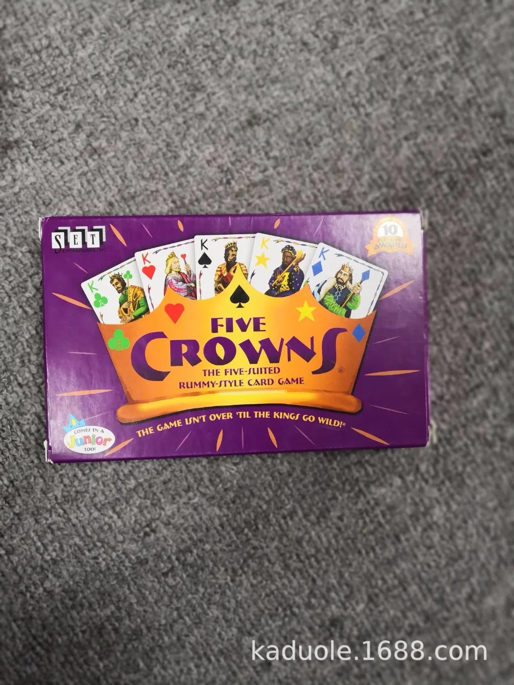 

five crowns adult board game card