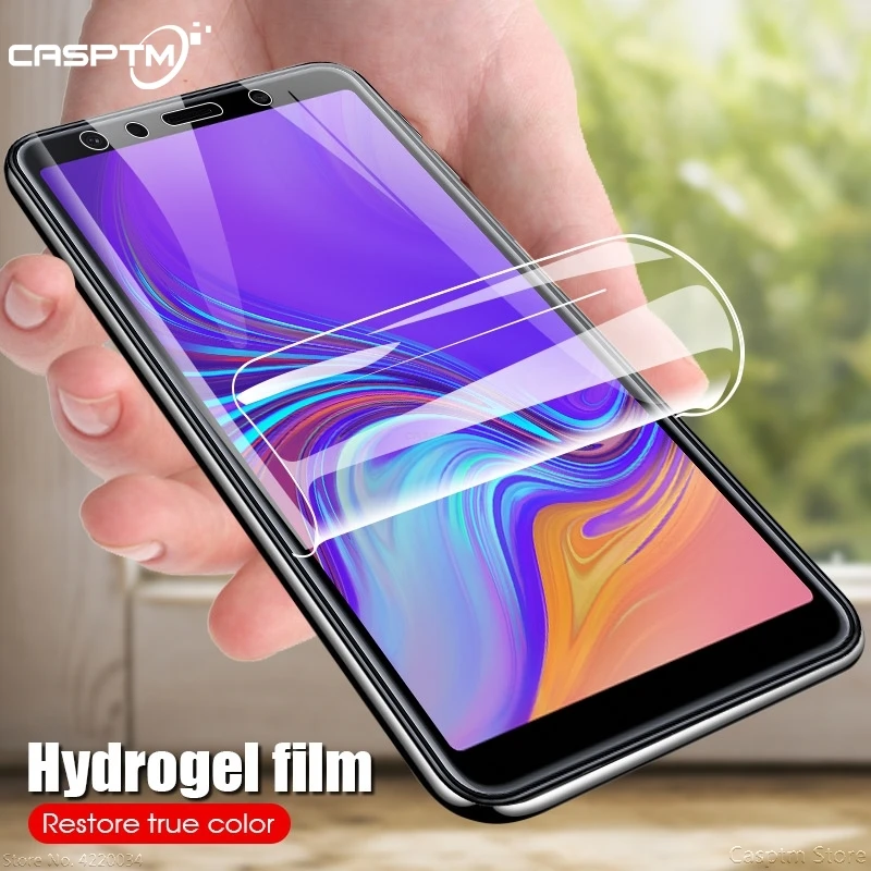

9D Full Cover Hydrogel Film For Samsung Galaxy A9 A8 A7 A6 J6 J4 Plus 2018 Soft HD Screen Protector For Samsung A9 A8 Star Lite