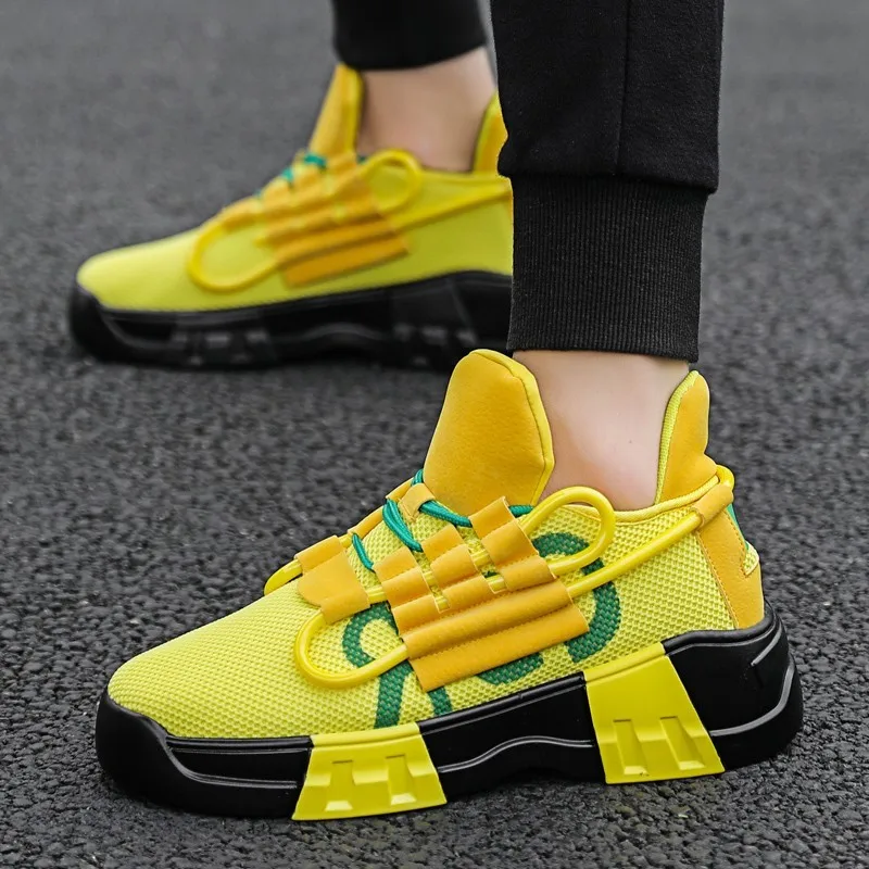 

Sneakers Men Shoes New Summer Men Vulcanize Shoes 2019 Mesh Platform Shoes Men's Breathable Sneakers Comfortable Walking Shoes