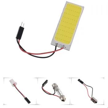 

White T10 36 SMD Cob 36SMD Car Led Vehicle Panel Lamps Auto Interior Reading Lamp Bulb Light Dome Festoon BA9S DC 12V 9449 7801