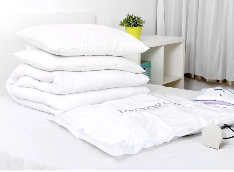 9pcslot Travel Vacuum Storage Bag for Clothes, Compressed Organizer Space Saver Bag with Hand Pump, for Luggage Bedding Closet-4