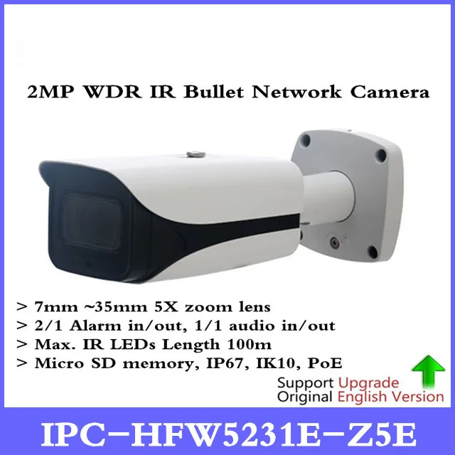 

Original DH IPC-HFW5231E-Z5E 2MP Bullet Network Camera WDR IR 100m H.265 SD Card Slot Vandalproof IP Camera