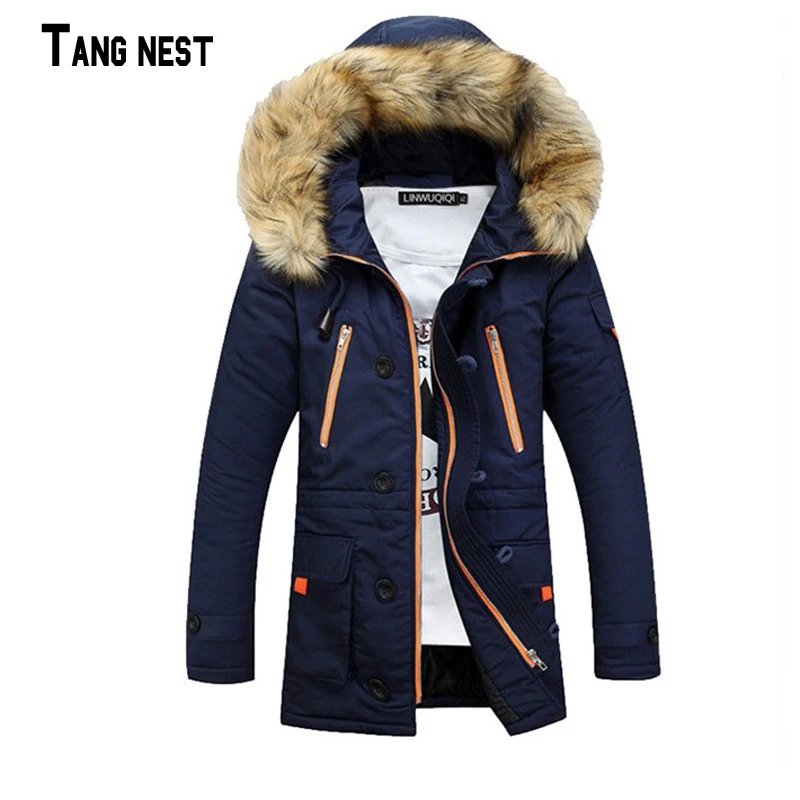 Men Winter Parka 2016 New Arrival  Men's Long Hooded  Warm Casual Couple Coats S-3XL MWM981