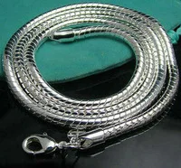 

Cn5 4 MM hombres de cadena de serpiente collar, venta al por mayor sortea moda 925 joyas de plata collares y colgantes