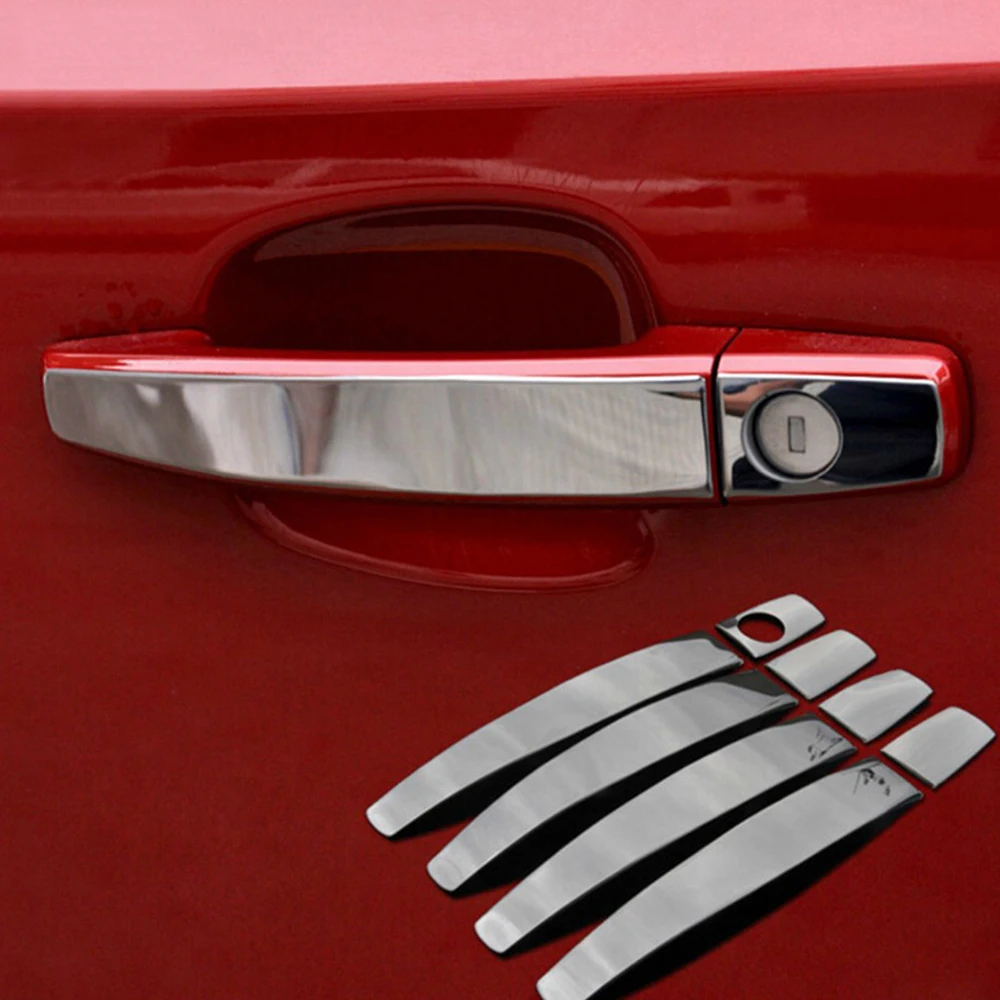 Автомобильный Стайлинг накладка на дверную ручку из нержавеющей стали для Chevrolet