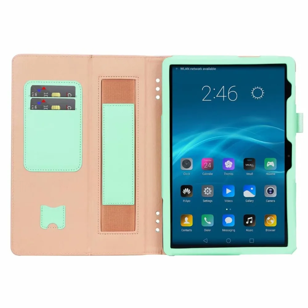 Роскошный кожаный чехол подставка из искусственной кожи для Huawei MediaPad T5 10 Женская