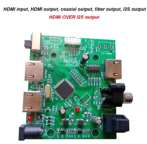 Lusya HDMI/MHL к IIS ies HDMI IIS плата приемника отдельный экстракт аудио ies/DSD/оптический/коаксиальный преобразователь коммутационная плата T0731 - Цвет: Version B