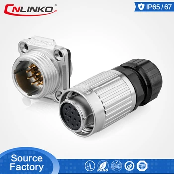 

Male Female Waterproof Cables Connectors Sata Female Heat Shrink Wire Round Metal 12 Pin Wiring Connector