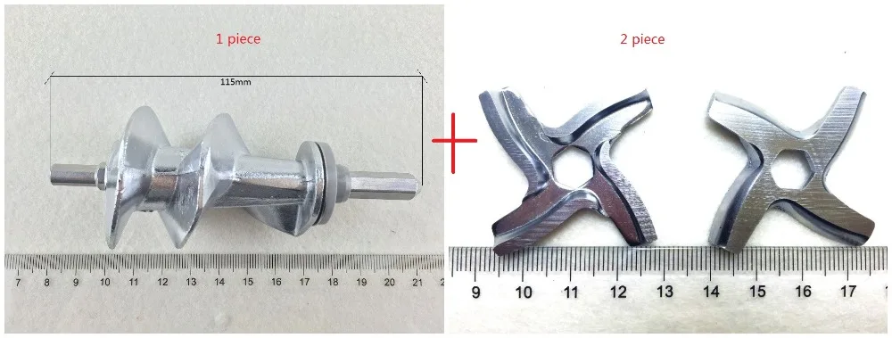 Baratos 3 unidades carne envío libre Picadoras tornillo y cuchillas picadora barrena ms 0695960 ss 989843 para Moulinex carne Picadoras piezas