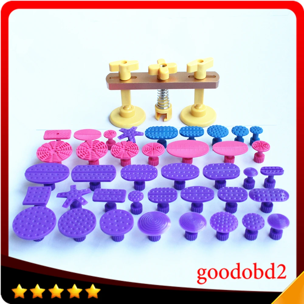 

Car Body Dent Repair Paintless Dent Removal Repair Tools PDR Puller Grip Dent Puller Kit PDR Bridge Puller with Glue Puller Tabs