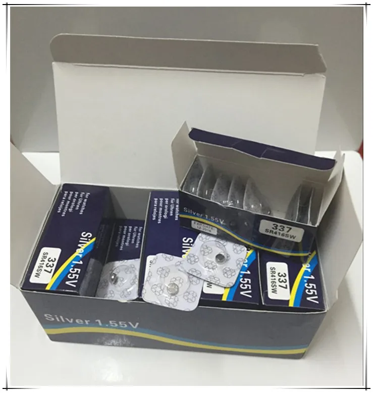 50 pcs/lot Original New Watch battery 337 SR416SW Silver 1.55V button