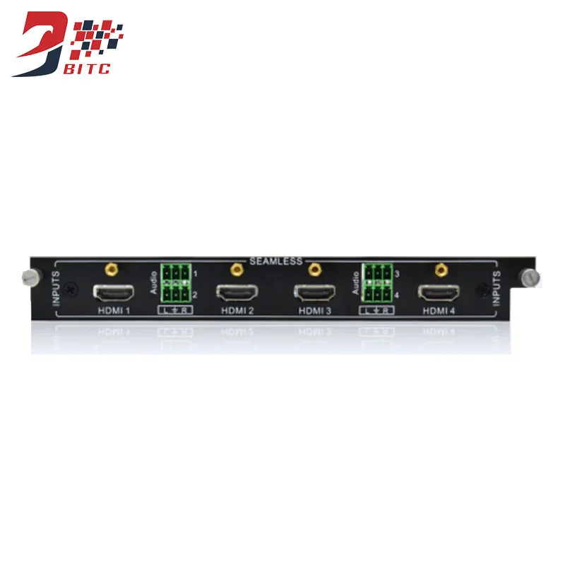 SZBITC HDMI VGA DVI Matrix 4x 4 8 x8 4x8 8x4 с бесшовным переключением смешанный слот карты матричный коммутатор 1080 P 3D пульт дистанционного управления - Цвет: HDMI Input