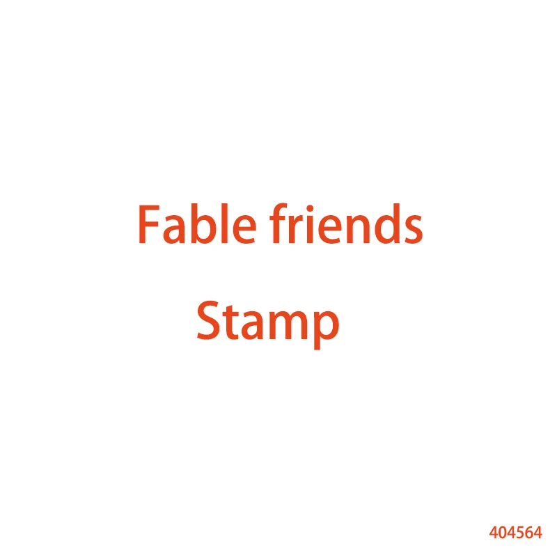 

Fable friends Transparent clear stamp coordinating die for DIY Scrapbooking Card hand making/photo Album decoration