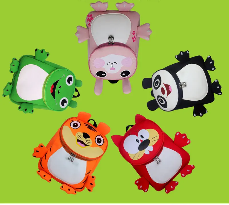3D зоопарк животных Дети рюкзаки бренд дизайн для девочек и мальчиков водостойкие детский сад мультфильм школьная сумка опт падение