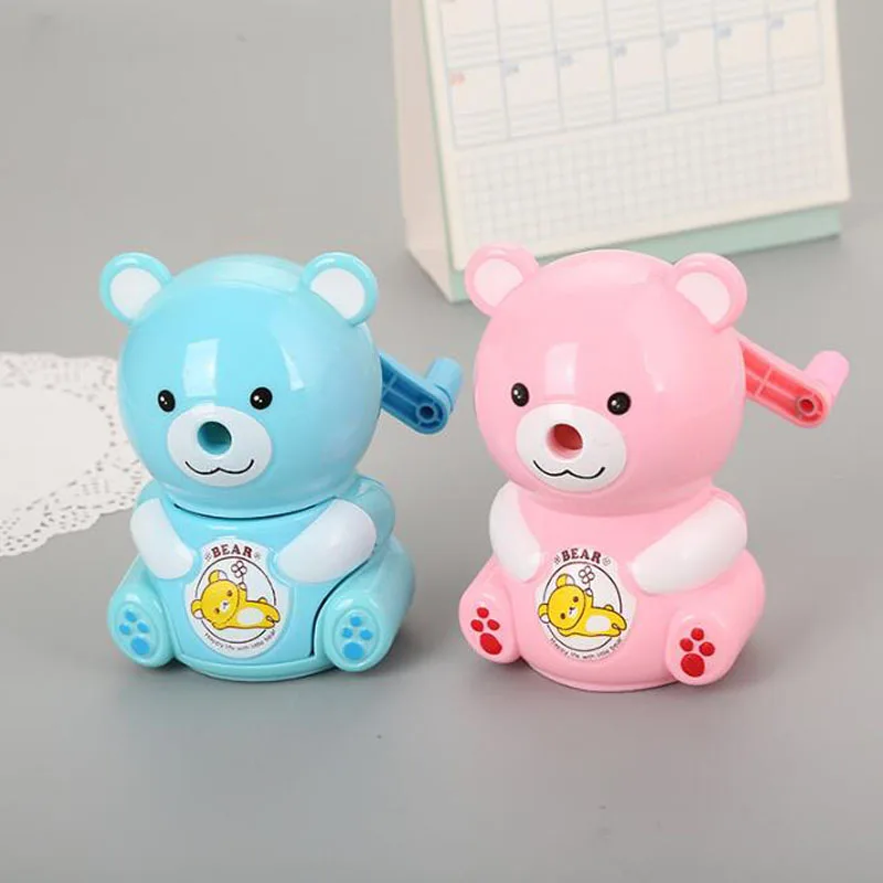 1 шт. автоматическая машинка для заточки карандашей Teddy Bear ручная ручка точилка
