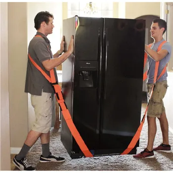 

New Useful Lifting Moving Strap Furniture Transport Belt In Shoulder Straps Team Straps Mover Easier Conveying Storage Orange