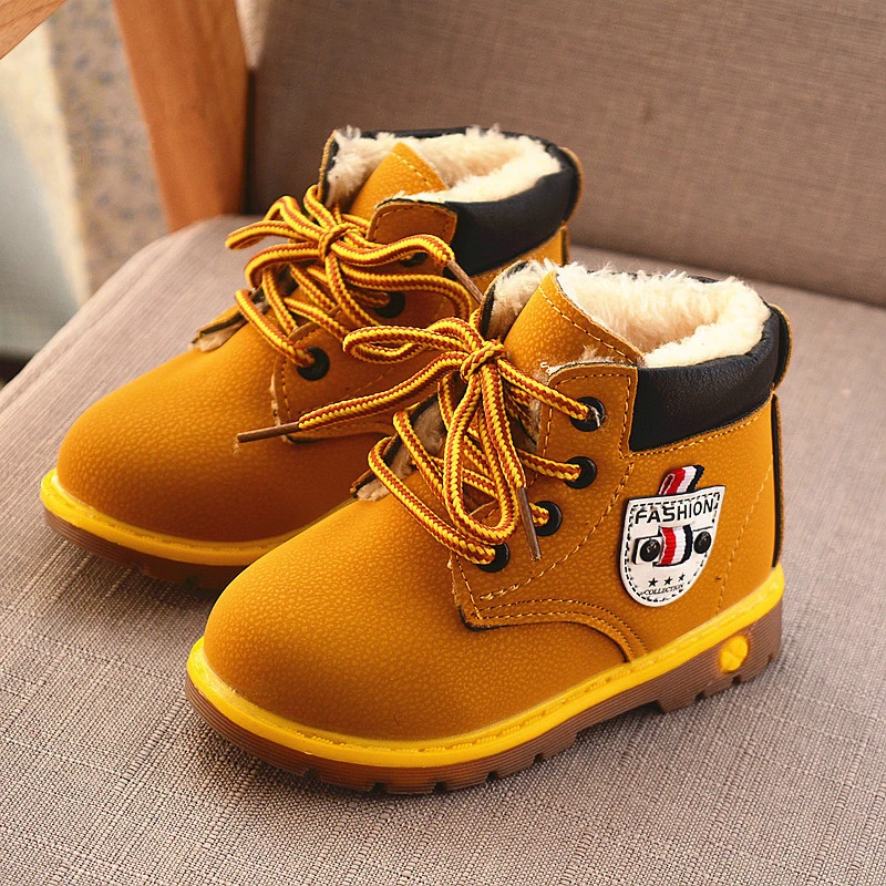 

Hot Sale Winter For Child Kids Girls Boys Snow Boots Comfort Thick Antislip Felt Boots Cotton-Padded Short Boots Shoes