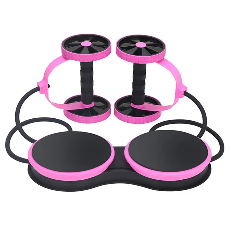 

Multifunctional Muscle Exercise Equipment Home Fitness Double Wheel Abdominal Power Wheel Ab Roller Gym Roller Trainer