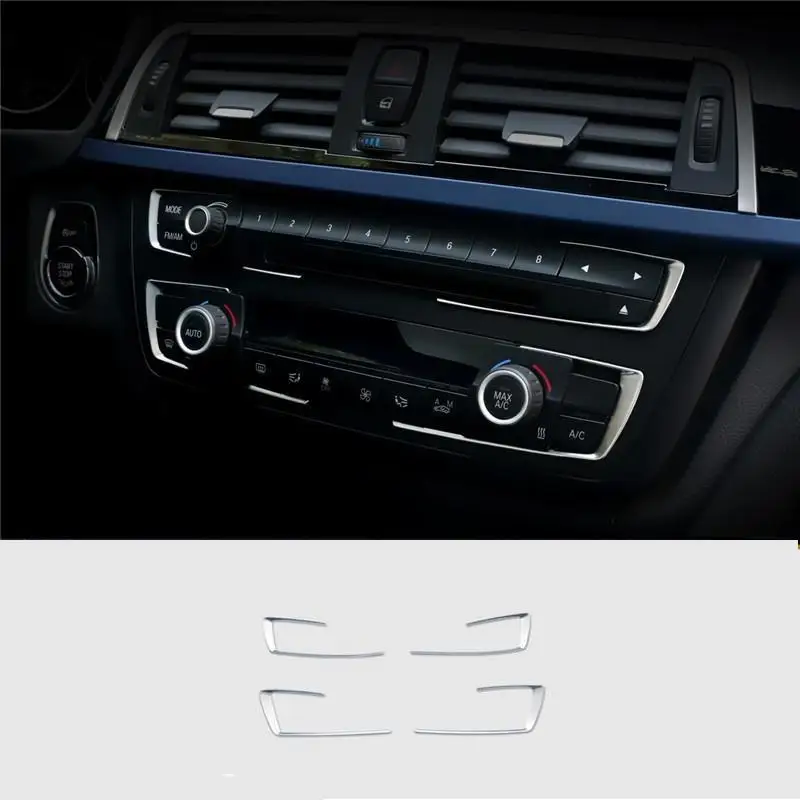 

Chromium Automobile Audio Speaker Control System Horn Interior Protecter Covers Sticker 13 14 15 16 17 18 19 FOR BMW 3 Series