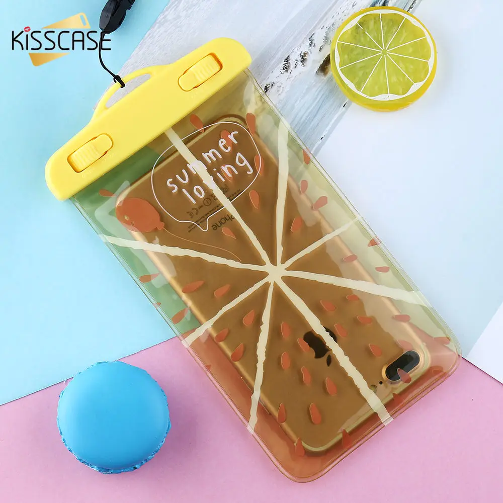 Kisscase 5.5 дюймов Водонепроницаемый 30 м глубина телефон сумка чехол на айфон 5s для