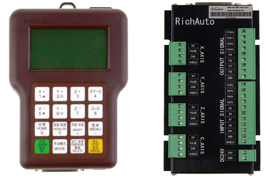 RichAuto A12 контроллер ЧПУ для станка плазменной резки DSP A12S A12E USB cnc системы управления английская версия