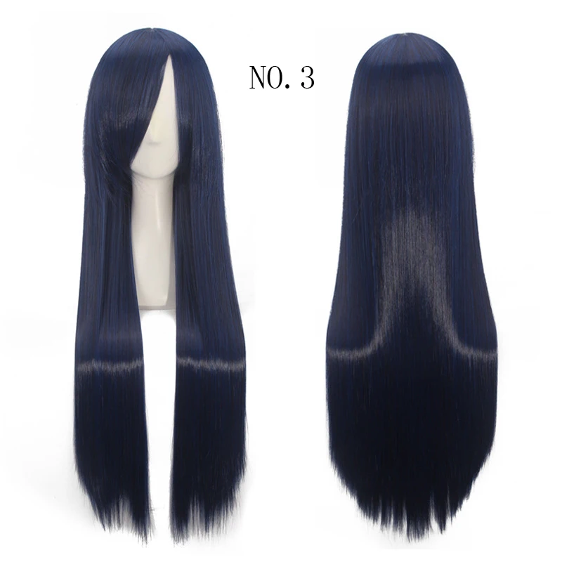Ccutoo 80 см 32 "черный длинный прямой Синтетические волосы Косплэй костюм парик enma AI Jigoku Shoujo Yoi без тоги