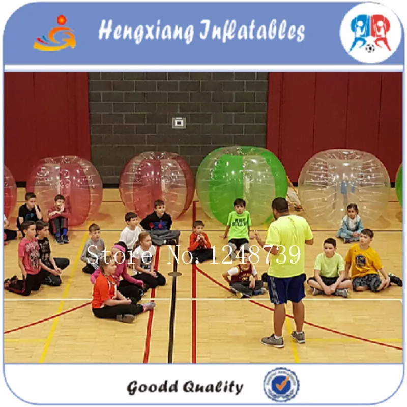 

Adult size human bubble knocker ball inflatable bouncing bubbles 1.5m pvc bubble football/soccer