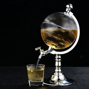 

Bar Globe Drink Dispenser Alcohol Beverage Liquor Gas Pump Wine Decanter Novelty Drinking Pouring Machine Strainers Beer