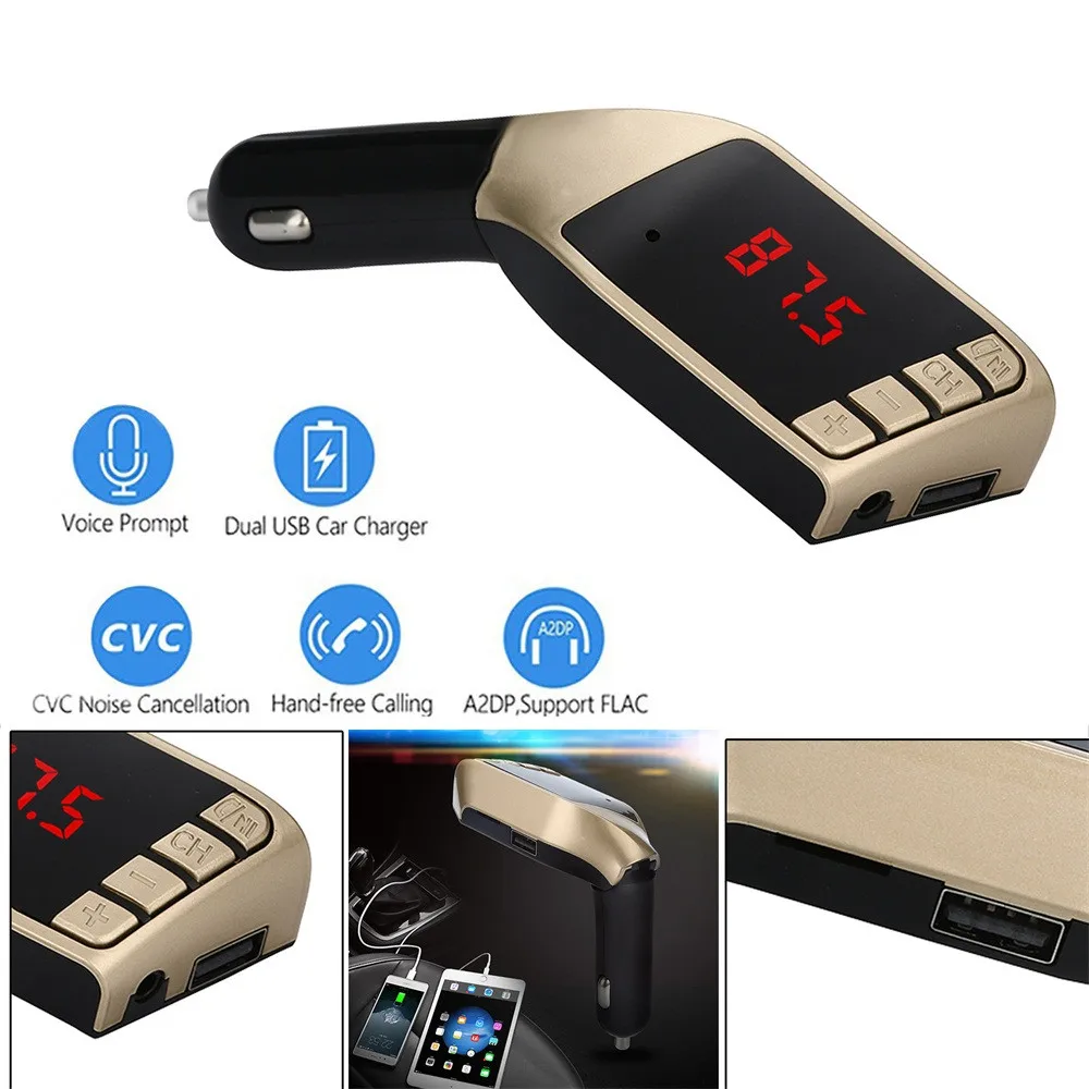 X5 беспроводной Bluetooth ЖК MP3 плеер Автомобильный Комплект SD MMC USB FM передатчик модулятор Hands Free музыка мини MP3 плеер Автомобильный Стайлинг