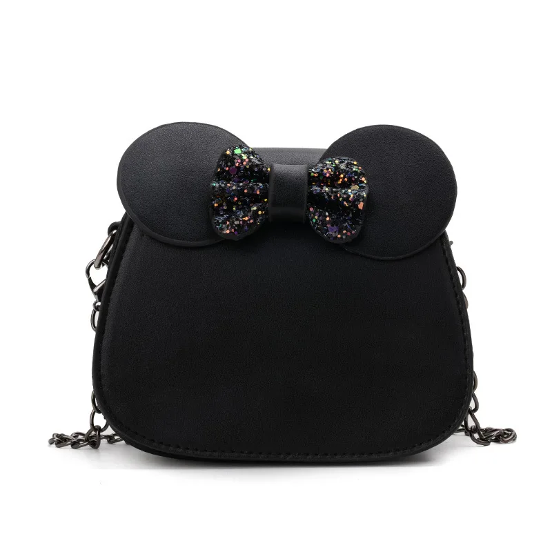 

Cute Bowknot Backpack Toddler Kids Casual PU Sequins Body Cross Bag Children Princess Girls Handbag Shoulder Bag