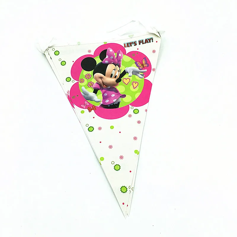 

1PCS MINNIE BANNER KIDS BIRTHDAY PARTY SUPPLIES HAPPY BIRTHDAY MINNIE THEME BANNERS BABY SHOWER BANNER PARTY FAVORS