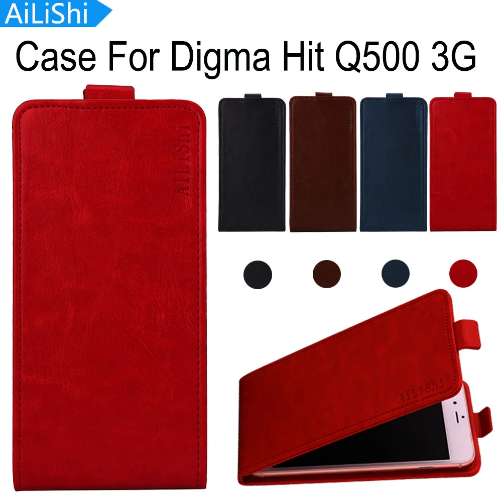 AiLiShi прямо с завода! Чехол для Digma Hit Q500 3G роскошный Флип кожаный чехол