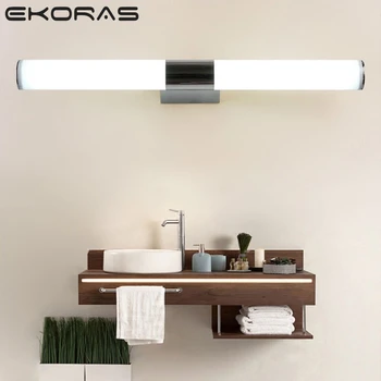

Hot Selling Wall Lamp 12W 16W 22W 85-265V Led Mirror Light Waterproof LED Tube Modern Acrylic Wall Light Bathroom Lighting