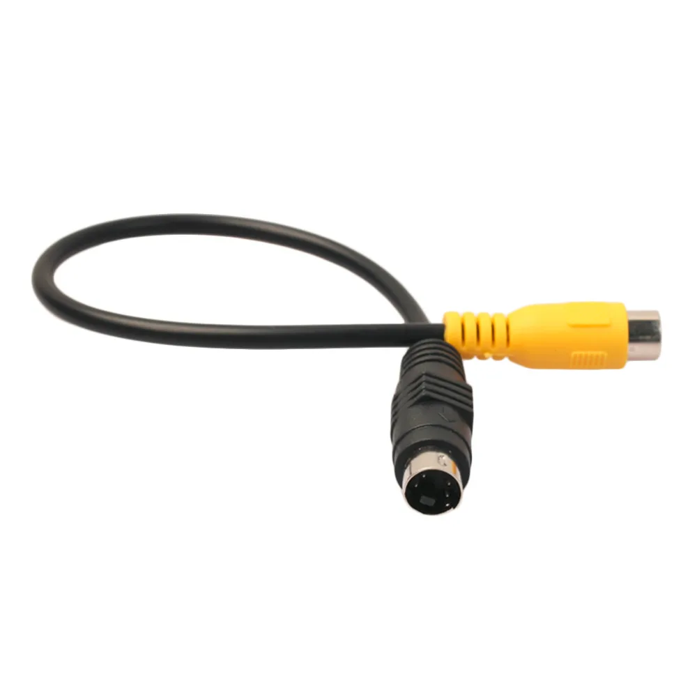 Hot NEW 6 Inch 4 Pin S Video to Composite Video Adapter Cable Works