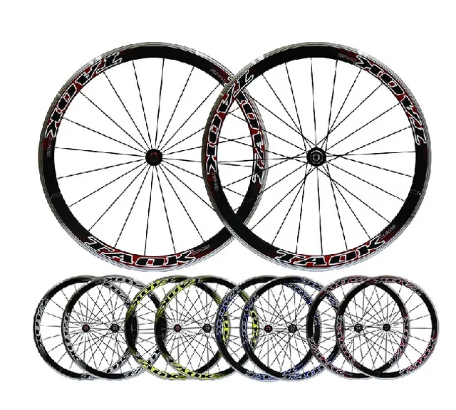 Best price at $221 Cheap High quality 700C wheelset road bicycle clincher wheels 9 speed 10 speed 11 speed V brake bicycle wheels
