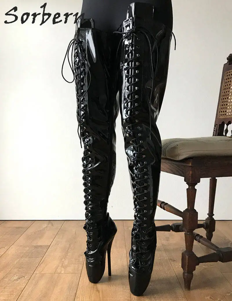 Noir Blue Sexy 18 Plus Entrejambe Talon Haut Bottes Chaussures Fétiche Verni Sorbern green Shiny Shiny Shiny fuchsia Red custom sky Personnalisé Black wine Shiny Shiny Shiny Service Cm Unisexe Shiny white Stiletto yellow red La Ballet Ordre purple Shiny Shiny Dentelle violet Shiny Taille orange pink up Shiny Shiny qwO7Sn