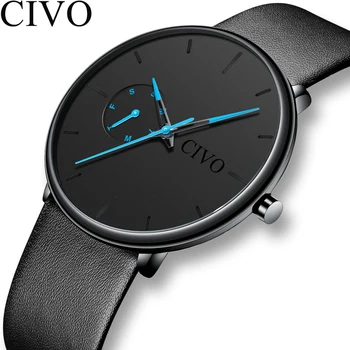 

Reloj Hombre 2019 CIVO Mens Watches Luxury Brand Ultra Thin Dial Sport Waterproof Watch Men Simple Style Clock Relogio Masculino