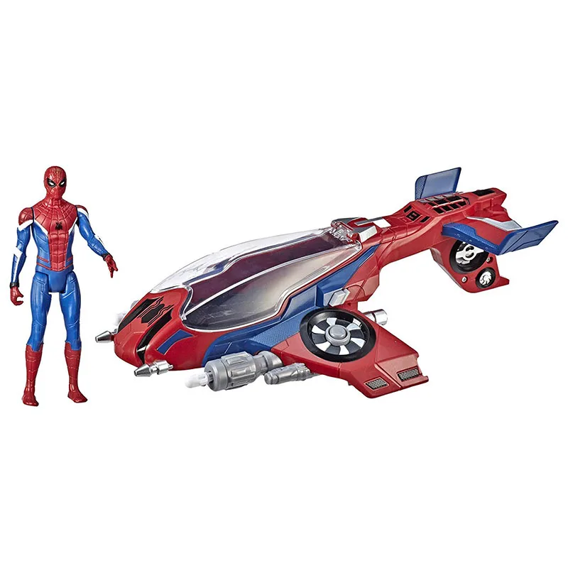 14 см игрушки Marvel Человек-паук вдали от дома паук-Jet с автомобилем игрушка ПВХ Фигурка Человека-паука Коллекционная модель игрушки куклы