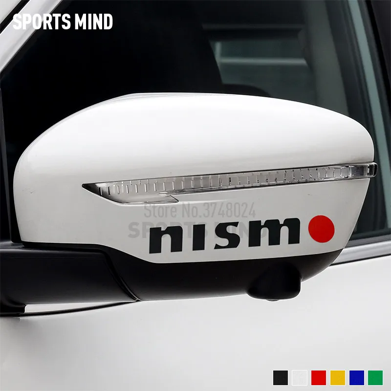 

5 Pairs Rear View Mirror Car Decal Sticker JDM For Nissan Tiida Teana Juke X Trail Almera Qashqai Note Nismo Auto Accessories