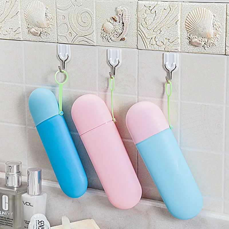 

Portable Toothbrush Storage Box Bath Product Protect Toothbrush Case Holder Camping Toothbrush Case Cover Travel Hiking Box